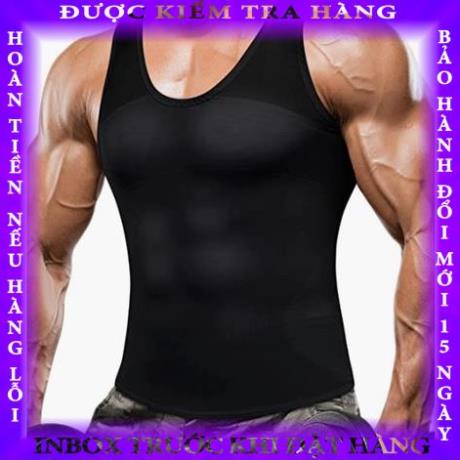 Áo gen nam định hình body - Đồ lót giảm béo bụng - Áo lót ba lỗ thể thao ôm body cho cơ bụng săn chắc trantu