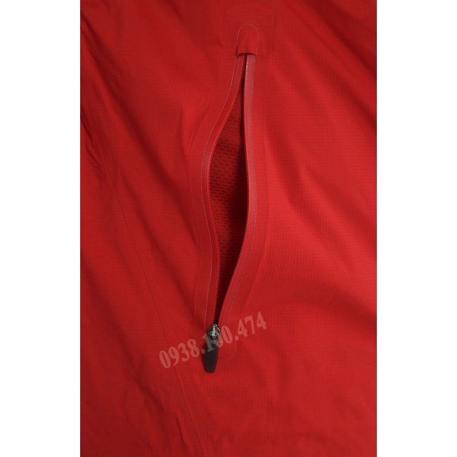 Áo khoác nam Nike chính hãng màu đỏ 1 lớp có mũ trùm đầu dòng raincoat chống thấm nước tốt