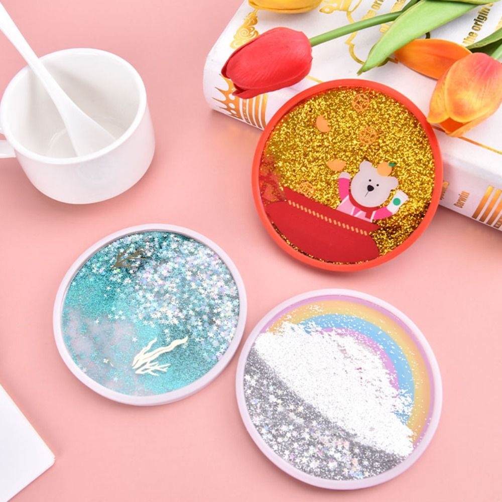 AARON1 Đế Lót Ly Trà Bằng Silicon Chống Trượt Hình Gấu / Thỏ Dễ Thương