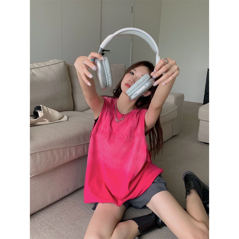 Áo Thun Bóng Rổ Không Tay Dáng Rộng Thời Trang Mùa Hè Hàn Quốc 60260