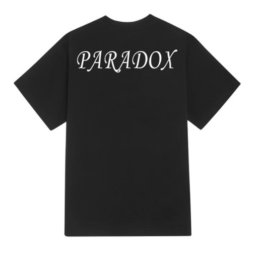 Áo thun form rộng Paradox tay lỡ - Unisex - In hình - TRAP LOVE TEE - Màu đen trắng