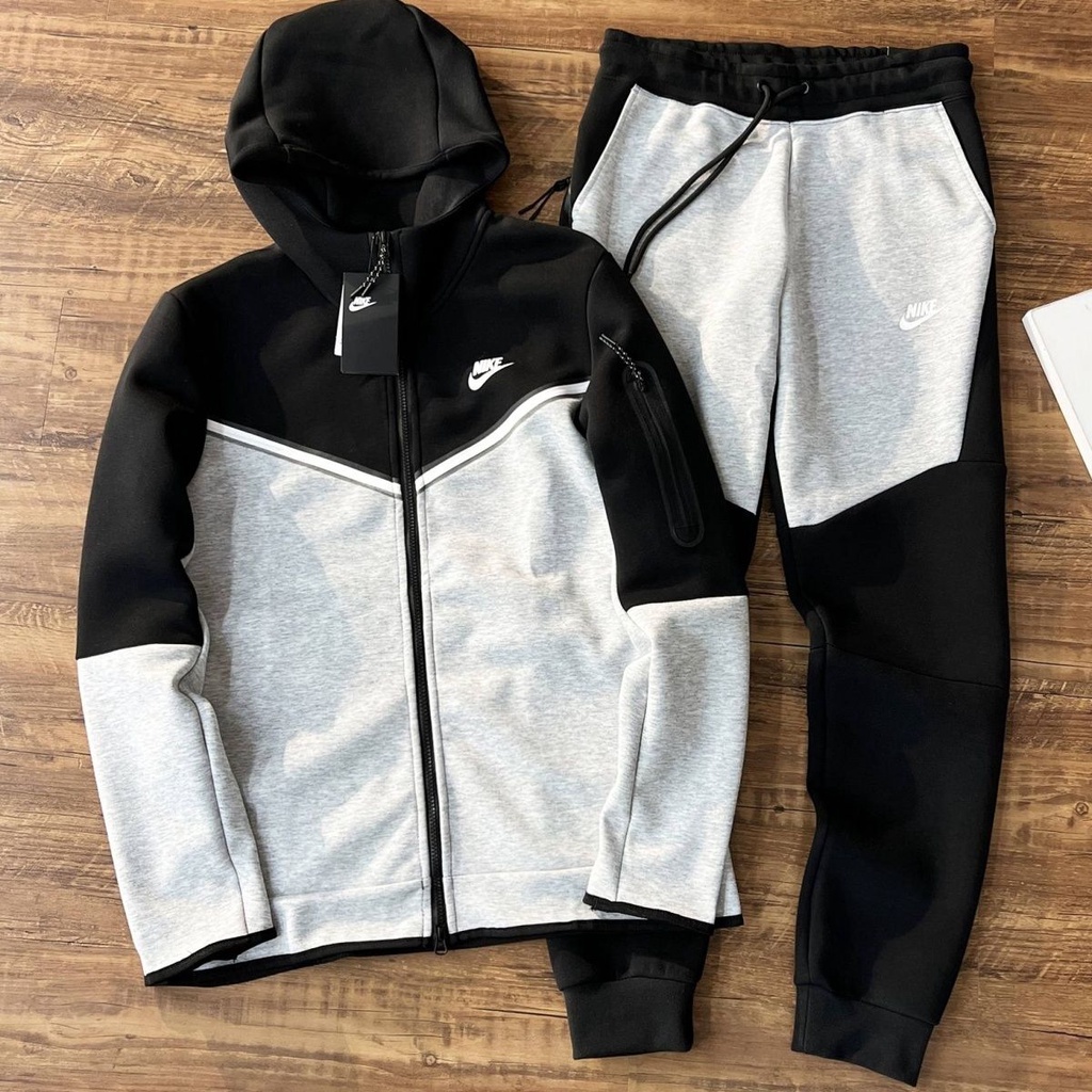 Áo Hoodie Dệt Kim Không Đường May Phối Khóa Kéo Thời Trang Mùa Thu Mới Cho Nam