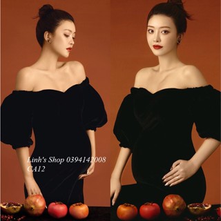  Đầm Bầu Váy Bầu Chụp Ảnh Nghệ Thuật Ôm Body Sang Chảnh CA12 