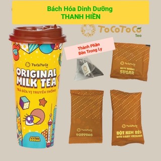 Trà sữa truyền thống - tocotoco instant tea cốc 500 ml