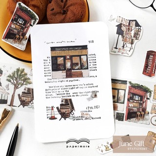Dải sticker masking tape trong suốt Daily life trang trí sổ, làm journal
