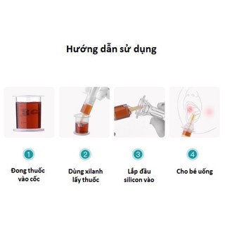 [XUẤT HÀN] Xilanh AAG Uống Thuốc Cho Bé - Dụng Cụ Cho Bé Uống Thuốc, Uống Sữa