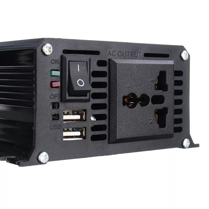 bộ chuyển đổi 4000W，Bộ đổi điện 12v sang 220v，đổi bình ác 220v , Cổng USB Kép Cho Xe Hơi