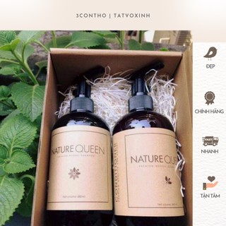 Bộ Gội xả nature queen sao thái dương 100ml, 480ml