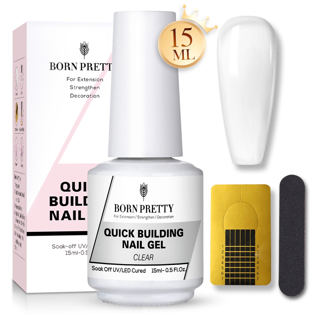 Gel Dán Nối Dài Móng Tay 5 Trong 1 BORN PRETTY 15ml