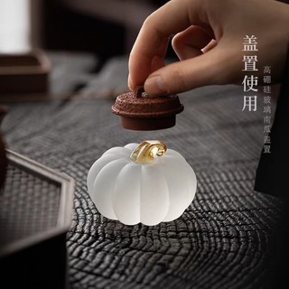 Quả bí ngô sáng tạo/đồ để nắp ấm trà bằng thuỷ tinh