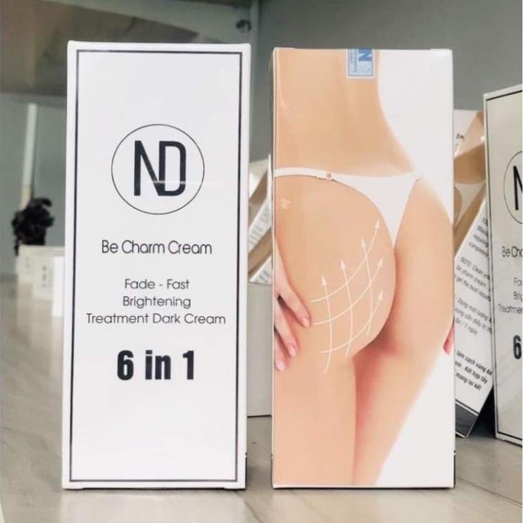 Kem Làm Sáng Da Xoá Thâm Mông - Nách - Đầu Gối - Khuỷu Tay - Bikini - Hồng nhũ hoa Be Charm Cream 6️⃣in1️⃣ - mypham.hc