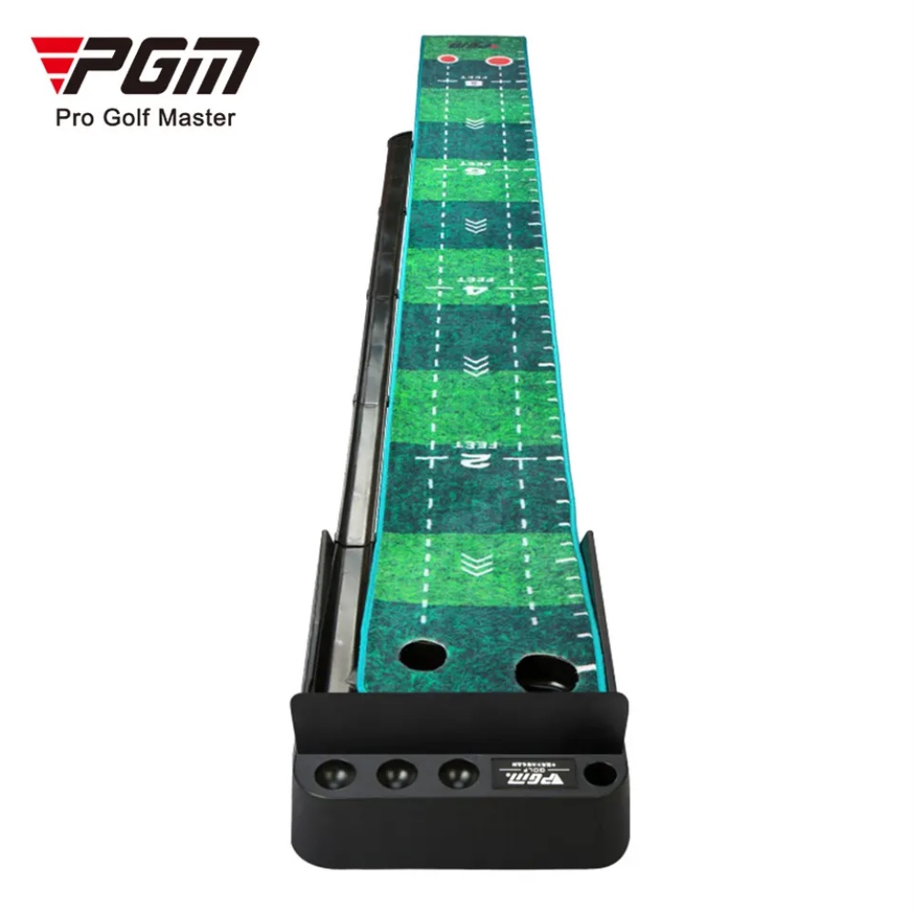Thảm tập golf putting PGM TL021: Sản xuất Châu Âu. Thiết kế cải tiến - Có thanh chắn & rãnh thu hồi bóng.
