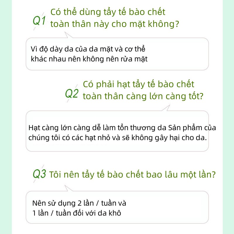 Tẩy tế bào chết toàn thân（làm sáng da, giảm da sần sùi , làm mịn da) 250g | BigBuy360 - bigbuy360.vn
