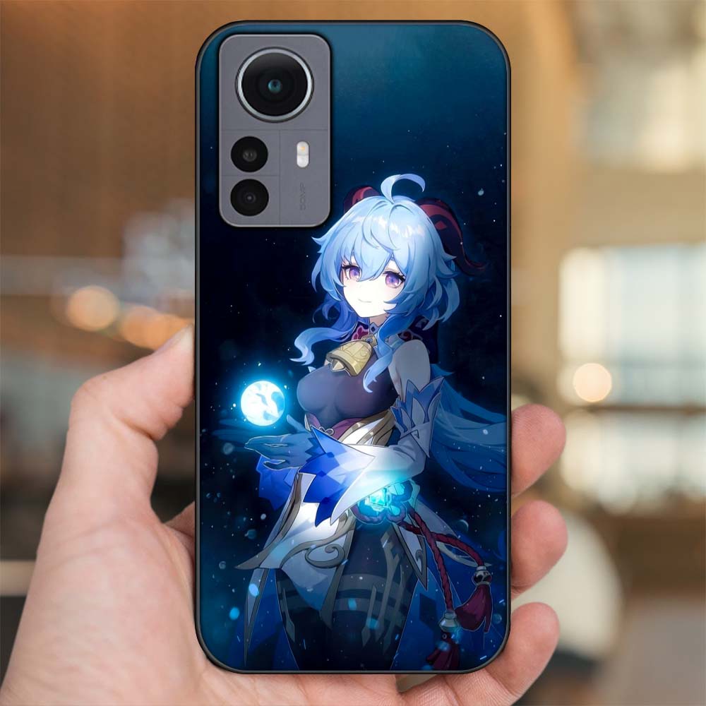 Ốp lưng Xiaomi 12 Pro 5G viền đen in hình Ganyu Genshin Impact