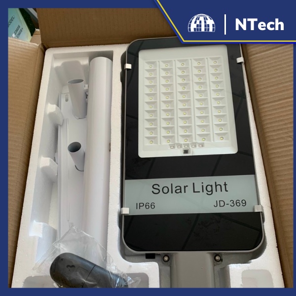 Đèn năng lượng mặt trời - Đèn đường NLMT Jindian JD-369 Công suất 300W Khung Nhôm, Chip Led "SMD" - BH 02 Năm