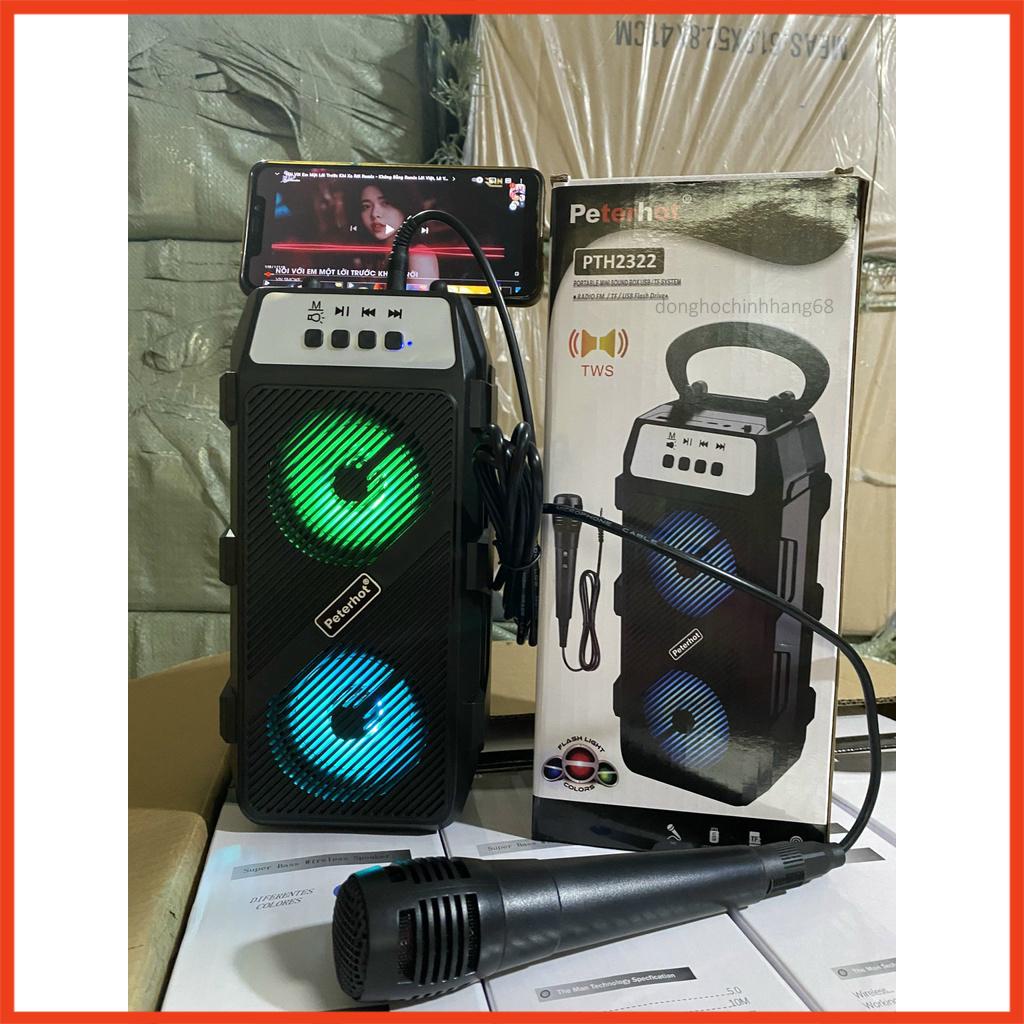 Loa Bluetooth Hát Karaoke Mini Tặng Kèm Mic Nghe Nhạc Cực Đã Âm Bass Cực Mạnh Bảo Hành 1 Năm