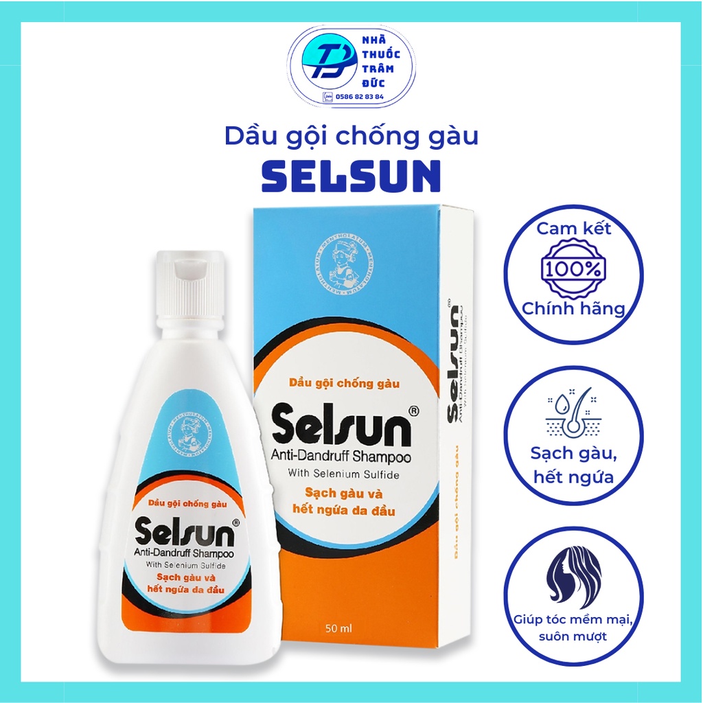 Dầu gội chống gàu Selsun 50mL/100mL