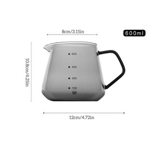 Kính Bình Rót Cà Phê Bằng Thủy Tinh 600ml