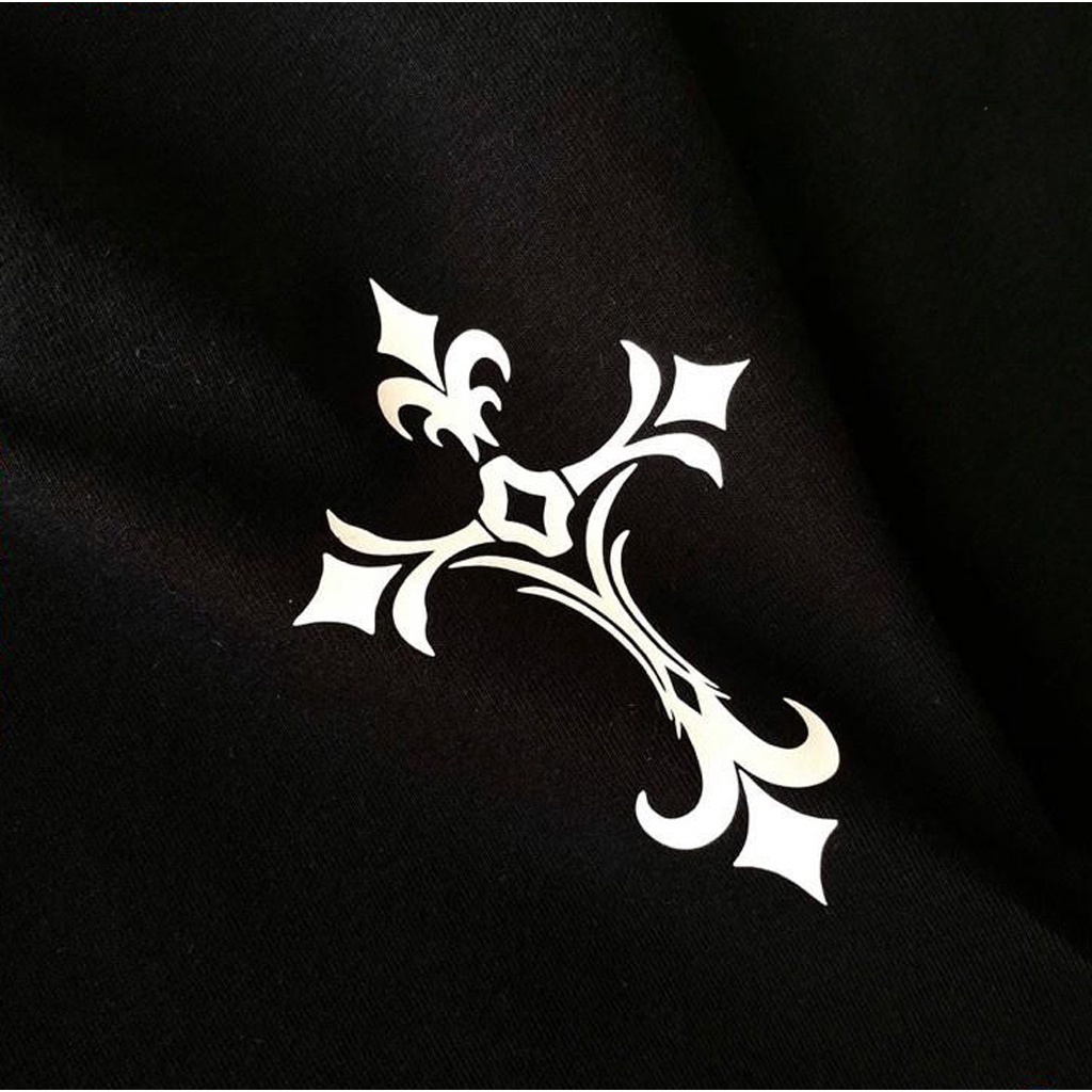 Áo Thun Tay Lỡ Unisex No Cross Chữ Thập Trắng, Áo Phông Nam Nữ In Hình Chất Cotton (Video thật)