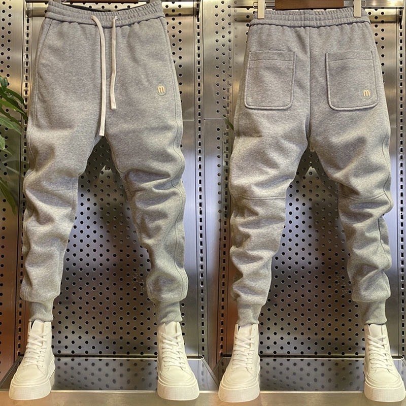 Quần (Nỉ Nhung 05) Form Thể Thao Baggy Họa Tiết Thêu Chữ M Tinh Tế Lee FALLE Việt Nam Design