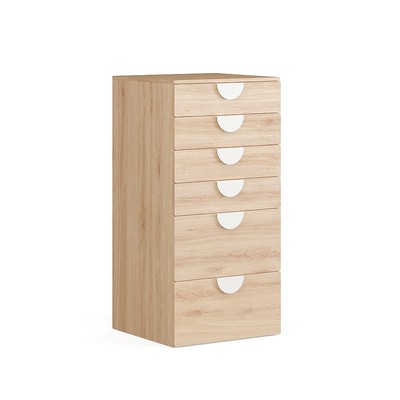 ZANOTTA, Tủ lưu trữ đồ dùng cho trẻ kèm tay nắm, 60x57x123cm, tủ gỗ Scandi Home