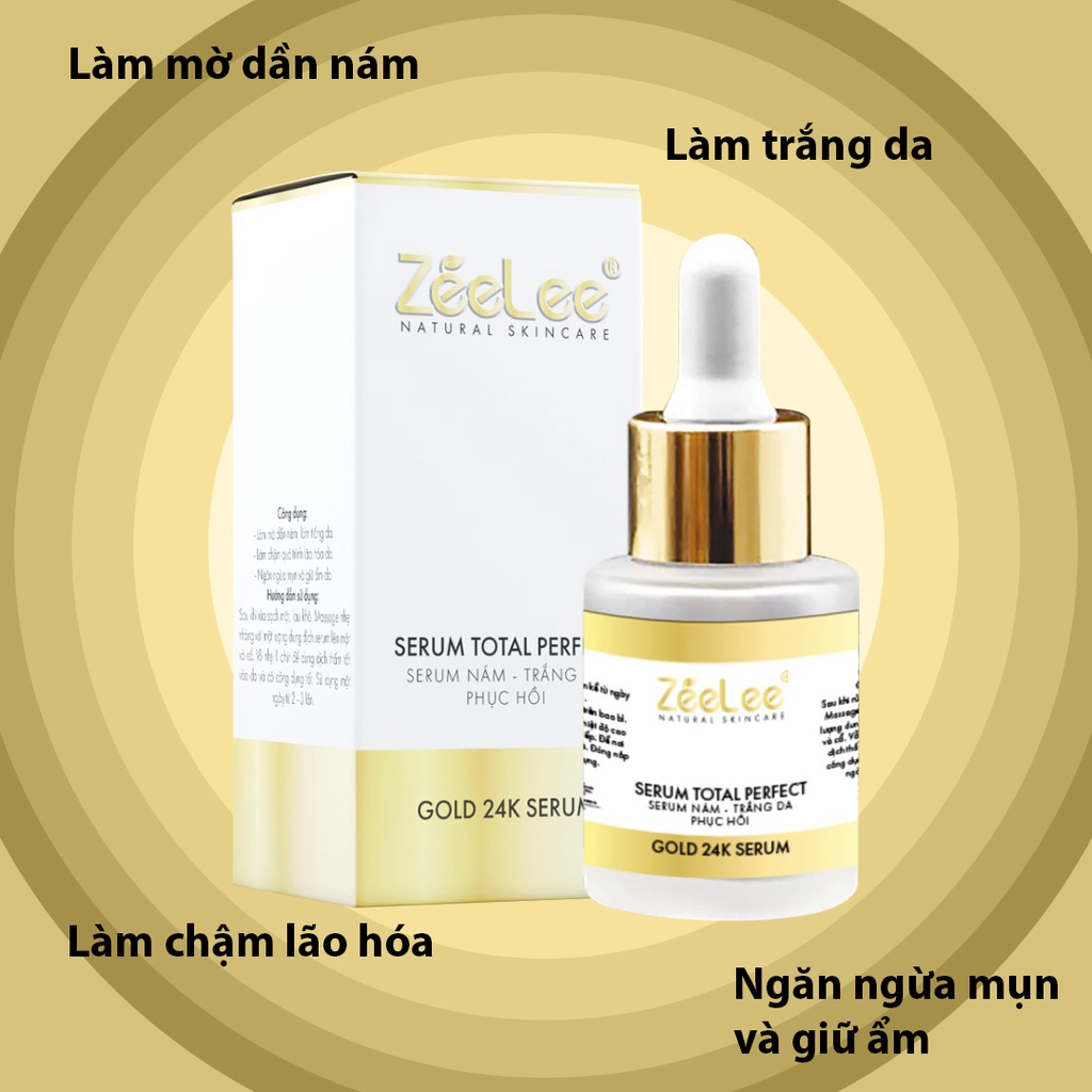 Serum Nám Trắng Da Zeelee Xóa Nám Mờ Tàn Nhang Trắng Sáng Đều Màu 20ml