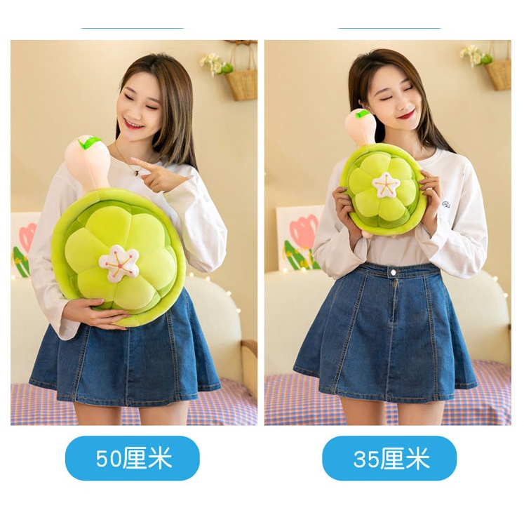 Rùa bông đáng yêu làm gối ôm, trang trí, quà tặng xinh xắn cho bé, size 35cm - 50cm