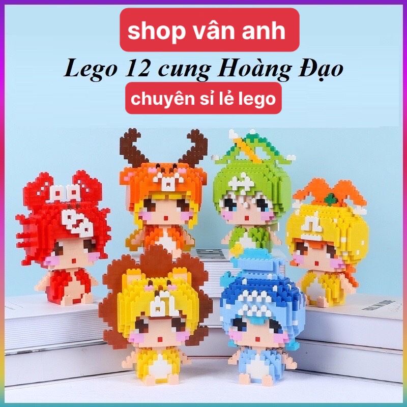 lego 12 cung hoàng đạo , lego mô hình mini siêu cute