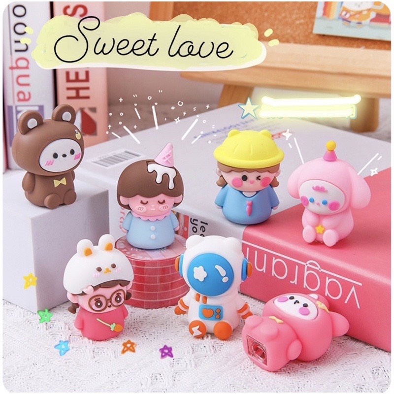 Gọt Chuốt Bút Chì Hoạt Hình 3D Cute Đồ Dùng Dụng Cụ Học Tập Học Sinh Viên Văn Phòng