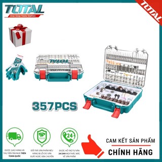 Đồ nghề total bộ 357 linh kiện khoan mini tacsd13571