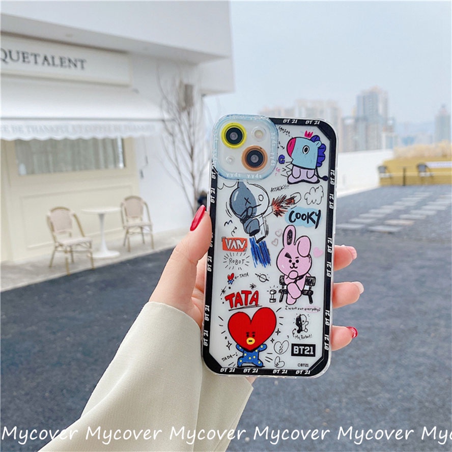 Ốp Điện Thoại Silicon Họa Tiết Hoạt Hình Dễ Thương Chống Sốc Cho Iphone 11 12 13 14 Pro Max X Xr Xs 8 7 6 Plus SE 2020