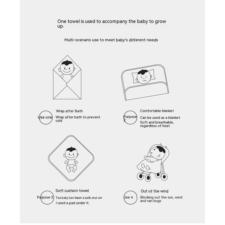 Khăn Choàng Tắm Có Mũ Trùm Bằng Lông Cừu Dày Dặn Họa Tiết Hoạt Hình Cho Bé