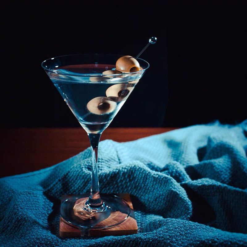 Matini Cocktail Triangle Cup Glass Wine Glass Crystal Goblet Champagne Glass Bar Classical Cocktail 