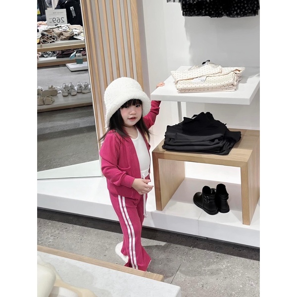 Mũ Len Cụp Vành Hàn Xẻng Dành Cho Bé Gái