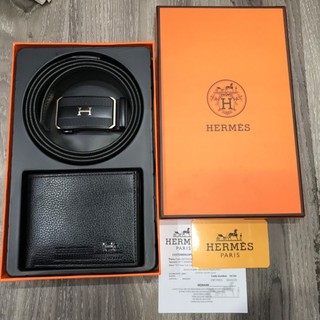 Combo hộp quà tặng ví da kèm thắt lưng nam dành tặng cho nam hàng fullbox có túi giấy