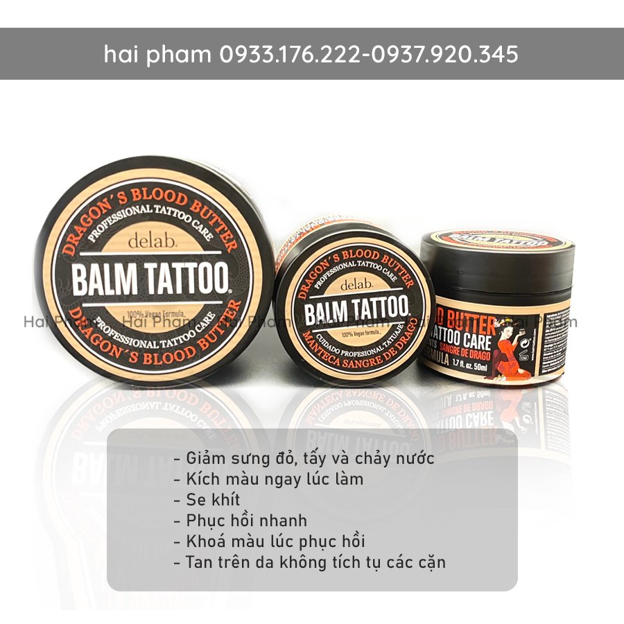 Balm Tatto Dưỡng Sau Phun Xăm, Dưỡng Balm Tattoo Siêu Thơm