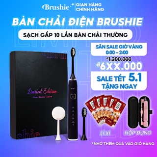 Combo BlackPink 2 bộ bàn chải điện Brushie cho cặp đôi