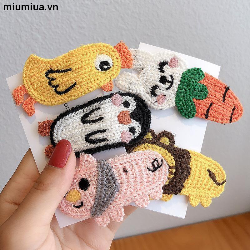 miumiuaKẹp tóc hình động vật hoạt hình dễ thương phong cách Hàn Quốc cho nữ