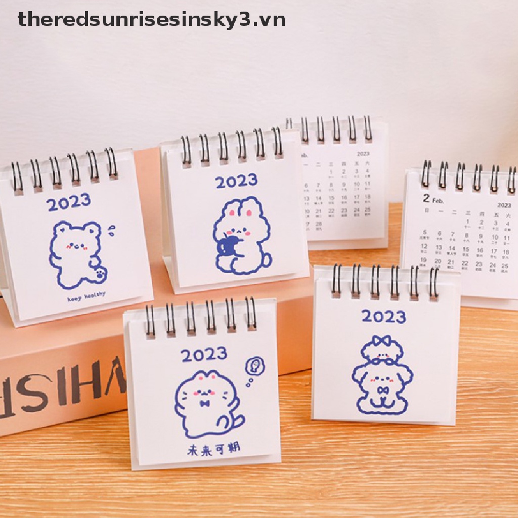 Lịch 2023 Mini Để Bàn Hình Động Vật Dễ Thương
