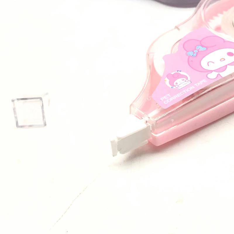1 Cuộn Băng Dính Xóa Lỗi Hình Sanrio Mymelody Kuromi Cinnamoroll Màu Trắng Tiện Dụng Cho Học Sinh / Văn Phòng