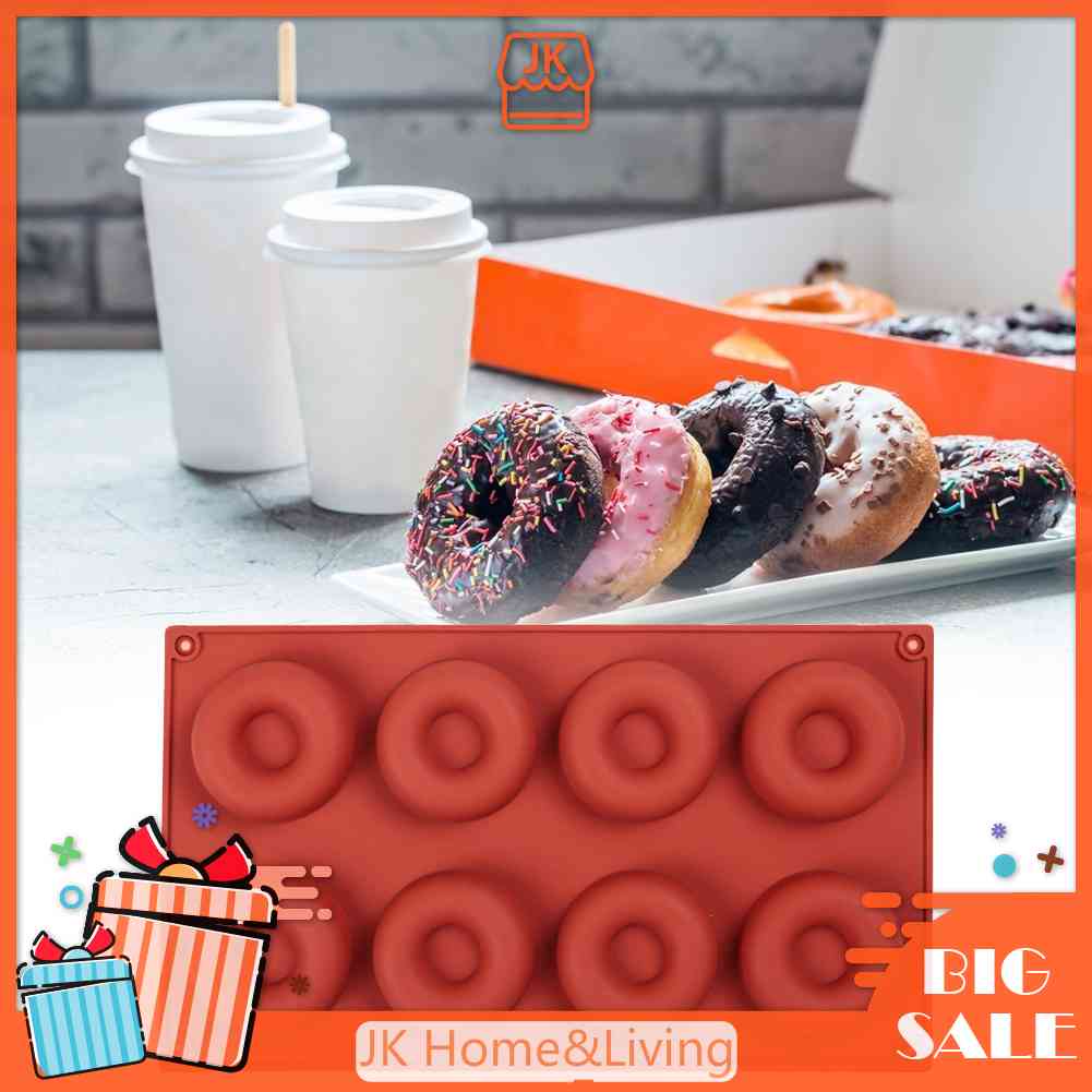 Khuôn Làm Bánh Donut DIY Bằng Silicone Tiện Lợi Dành Cho Nhà Bếp