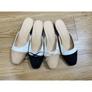 Cao gót bigsize nữ gót vuông 3 phân phối nơ 40 41 42 43 44