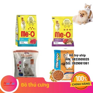 Hanpet.gv- combo mix 4 gói- thức ăn hạt cho mèo mix 4 vị