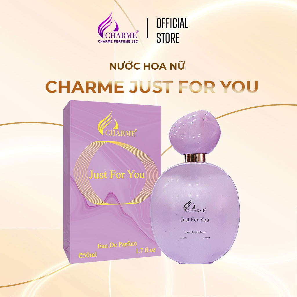 Nước hoa nữ thơm lâu, Charme Just For You, lãng mạn và tinh nghịch, cho nàng thêm tự tin, 50ml