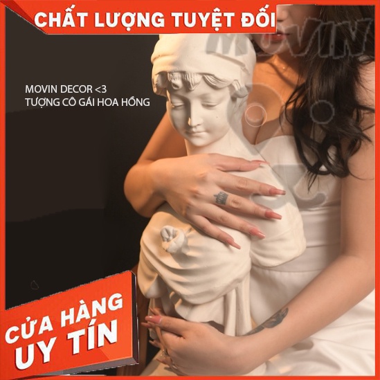 Tượng trang trí nhà cửa ,decor Phòng khách, Phòng ngủ nữ thần rebecca 40cm