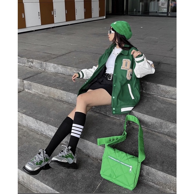 Túi phao đeo chéo nam nữ kiểu dáng trendy Déluge