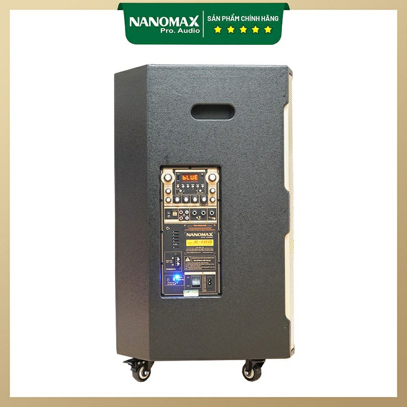 Loa Kéo Karaoke Công Suất Lớn Nanomax K-180 Bass 40cm 820w| Loa Kéo Di Động Tặng 2 Mic Không Dây | Loa Kéo Giá Rẻ