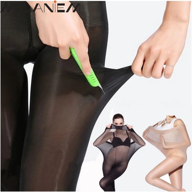 Quần Tất Lụa Siêu Mềm Mại Thoáng Khí Lưng Cao Ôm Sát Co Giãn Chống Móc Chân Thời Trang Cho Nữ