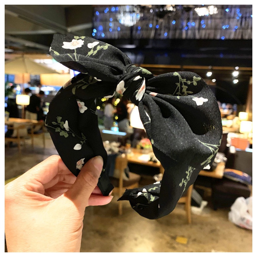 Băng Đô Cài Tóc Nơ Ngọt Hoa Văn Phụ Kiện Thời Trang Cho Nữ AB310