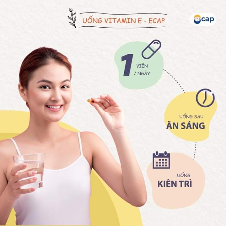 Vitamin E Cap 400IU chính hãng. Làm đẹp da sáng mịn màng chống lão hóa